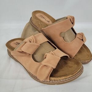 Eurosoft By Sofft Women's Golden Sandals Light Pink Size 6.5M New In Box